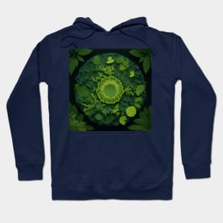 Collage of forest foliage Hoodie